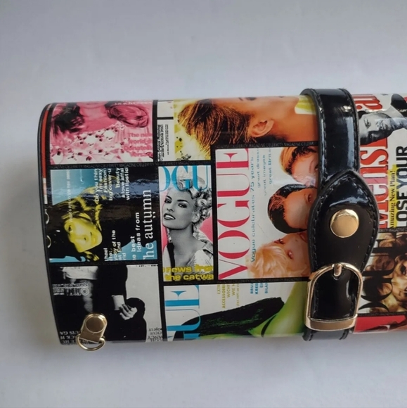 Vintage Vouge Magazine clutch/crossbody baguette . - Picture 11 of 13